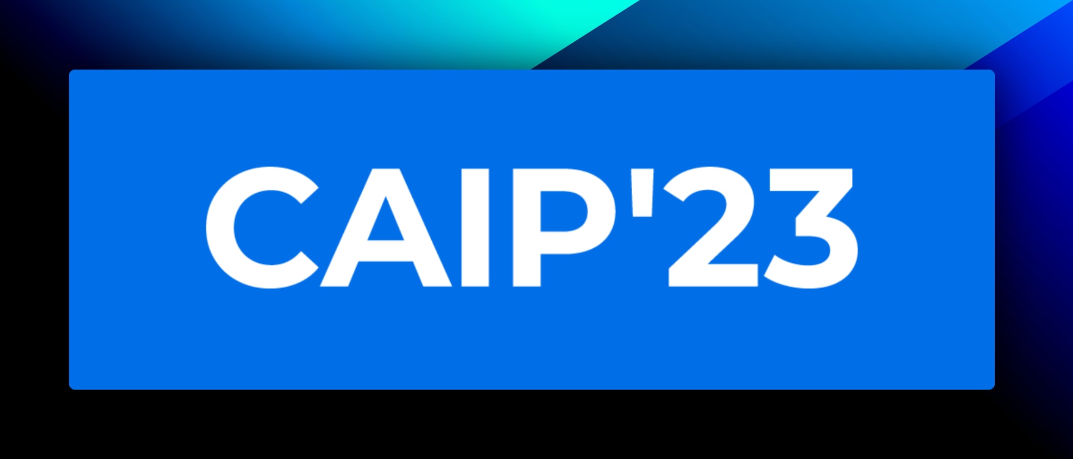 caip'23 Logo on abstract background